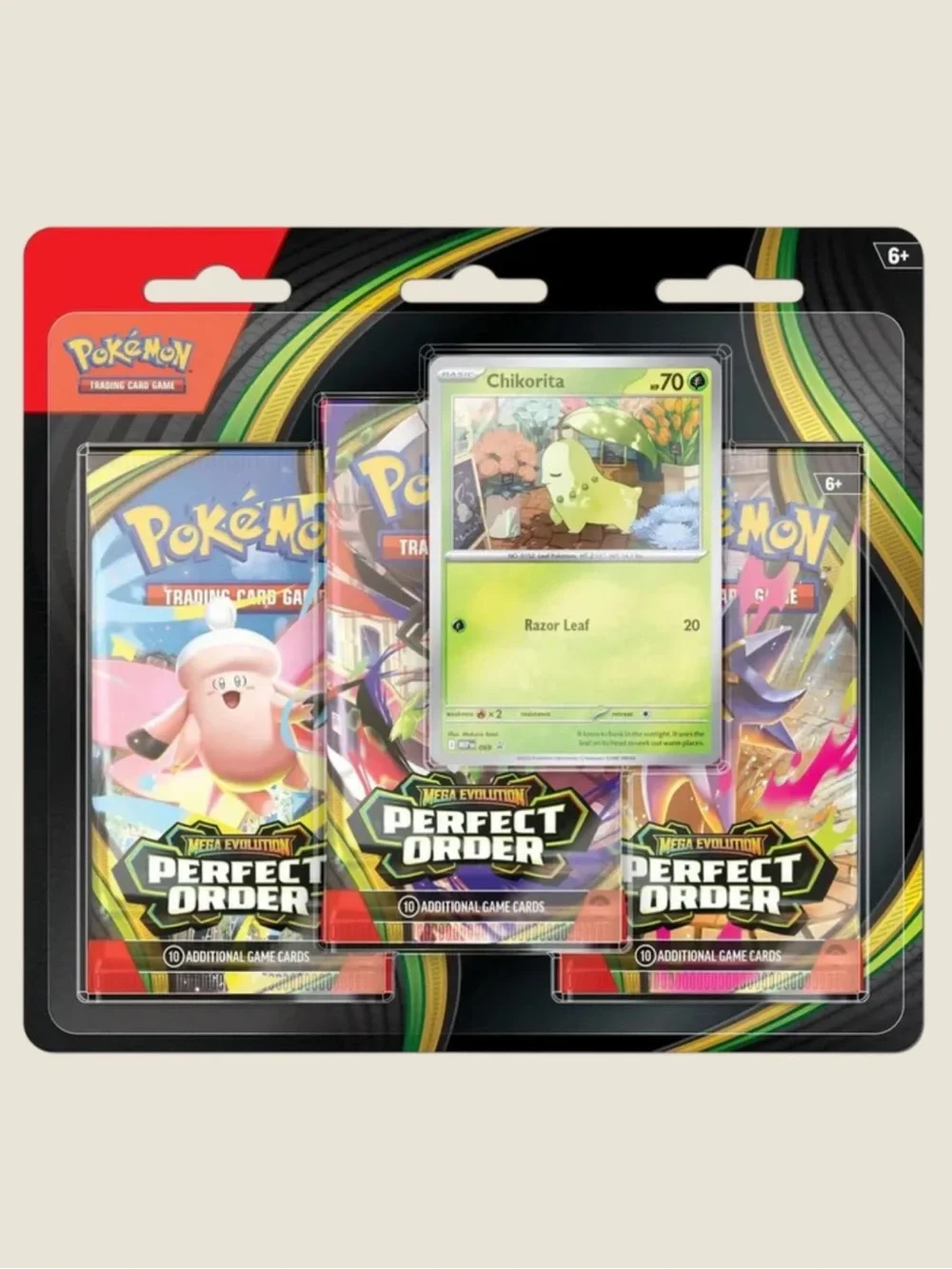 Pokemon Perfect Order 3 Pack Blister - Chikorita